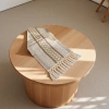 Bohemian-style long cotton and linen table flags, tassels, hollowed-out woven coffee tables and dining tables, home fabric decorations Specification image